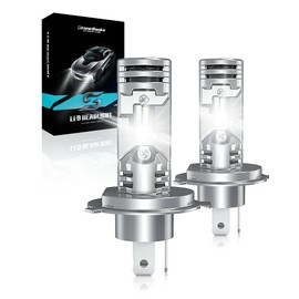 StoneBanks Kit De Faros Auto Led H4 HB2 9003,300W 32000LM Bombillas,6500K Plug & Play 900% SúPer Brillante Luz Alta Y Baja, 2 Unidades