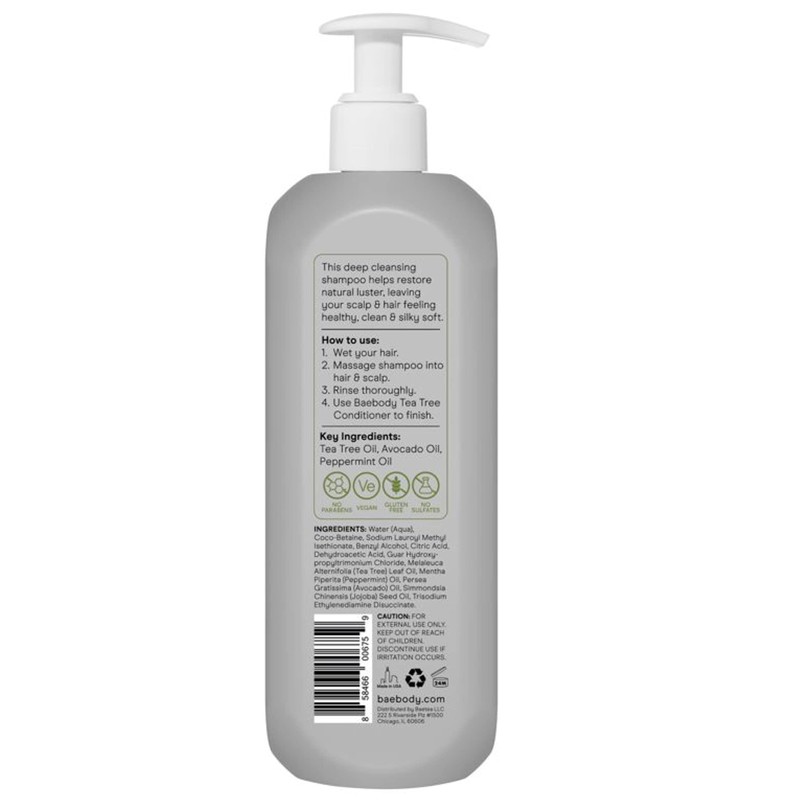 Baebody Award Winning Tea Tree Oil Shampoo - Clarifying for
