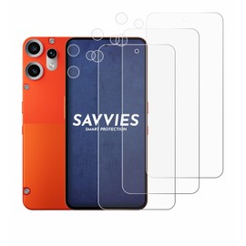 Savvies 6 Pack Screen Protector compatible with Nothing CMF Phone 2 Pro (Front+Camera) Protection Film Clear