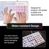 LANGTU Membrane Gaming Keyboard, Rainbow LED Backlit Quiet Keyboard for