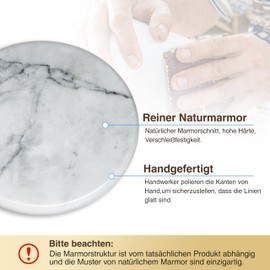 Josmimic Jewelry Organizer Marble Necklace Stand: Small Necklace and Bracelet Holder Organizer for Girls Gold