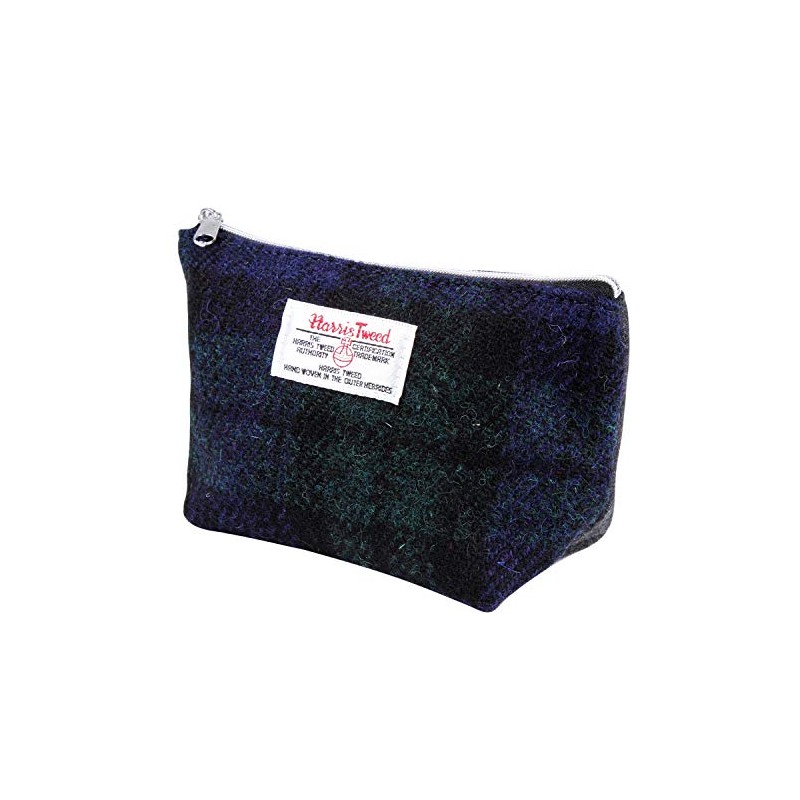 Harris Tweed Plaid Tartan Zipped Purse Cosmetic Toiletry Makeup Pouches