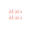 Pink Fake Nails Star Design Fake Nails Almond Fake Nails
