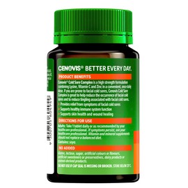 Cenovis Cold Sore Complex - Relief from symptoms of facial cold sores - Supports immune system function, 30 Tablets