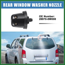 Motoforti Rear Windshield Window Washer Nozzle Wiper Spray Assembly No.28970-0W000 for Nissan Pathfinder 1996-2012 Long-lasting