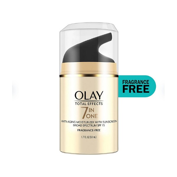 Olay Total Effects Face Moisturizer SPF 15, Fragrance-Free 3.4 fl.