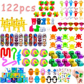 SDZHDMO 122Pcs Kids Party Bag Fillers for Kids, Classroom Rewards and Game Prizes for Boys & Girls,Goody Loot Bag Pinata Fillers Birthday Party Gift Favours