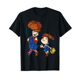 Cute Cartoon Girls Playful Characters For Kids T-Shirt