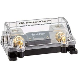InstallGear 0/2/4 Gauge AWG in-Line ANL Fuse Holder with 100 Amp Fuse