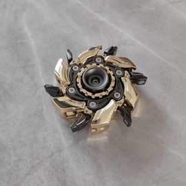 T-Conceal EDC Fidget Sliders Open Armor Spinning TopFidget Toys Stress Relief For Adults Magnetic Metal (Goldfarbe)