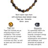 Tiger Eye Stone Necklace for Men- GENASTO Healing Crystal Hematite