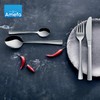 Amefa 45-Piece Silverware Flatware Cutlery Set Service for 8, Durable