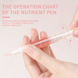 SULLMAR SULLMAR 6Pcs Nail Cuticle Oils Nutrition Pen,Nail Treatment Nourish Nail Skin+Clear Poly Nail Gel,Poly Nail Extension Gel for Nail Art Beginner & Professional(30ml/1fl.oz)