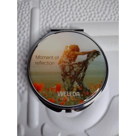 Weleda New Weleda Women's Pocket Mirror Moment of Reflection Folding Double-Sided