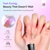 SAVILAND One-Step Gel Nail Polish Kit: Sheer Jelly Nude 5-In-1