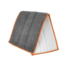 Superio Microfiber Mop Pads, Refill for Miracle Mop, Replacement Head With Velcro, 16 Inch Refill for Flat, Spray Mop Set - Grey