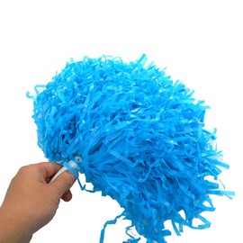 Cheerleader Pompoms, Chearleader Pom Poms, Cheerleading Cheerleader Costume, Children for Sports, Party, Dance Accessories, Pack of 2 (Blue)