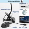UV LED Black Light Clamp Light with USB, Upgraded 5W
