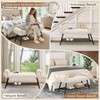 LUE BONA End of Bed Bench, Entryway Bench Bedroom Ottoman