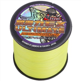 Wandering Seagulls PE Line Fishing Line 0.4 No. 300M Hi Viz Yellow 4 Lines 11lb Ultimate Power for Sea Bass Hairtail, Egging, Aoi Squid and Tairaba