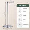 Toilet Paper Holder Stand, Freestanding Tissue Roll Holder for Bathroom,