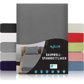 Dreamzie Elasticated Cotton Fitted Sheet, 200 x 200 x 30 cm