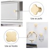 MOROBOR 6PCS Four-Leaf Clover Handle, Creative Cabinet Drawer Pulls Multifunctional