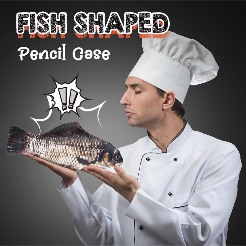 Outus 2 Pcs Fish Pencil Case and 8 Pcs Fish