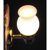 Pactrade Marine Mini LED Brass Frosted Glass Wall Light
