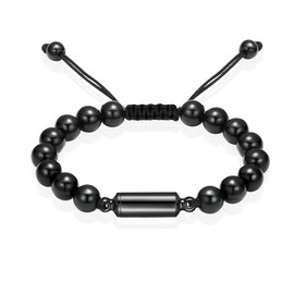 Lava Rock Urn Bracelet for Ashes for Women Men Memorial Keepsake Cremation Jewelry Urn Bracelet for Loved Ones