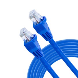 Cable de Internet para módem de alta velocidad GE, 14 pies, Ethernet RJ11, conexión en red de línea telefónica, clasificación CM para uso en pared, azul, 35288