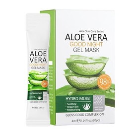 WanTuoluo 10X Collagen Anti-Aging Sleep Mask – Active Protein Technology – Intensive Hydration, Reduces Sagging & Dullness, Skin Care, Smooth & Whitilight, Cruelty-free (20PCS-Aloe Vera Jelly Mask)