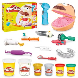 Play-Doh El Dentista Bromista - Kit de Manualidades de temática de Dentista Compuesto de Modelado para niños y niñas a Partir de los 3 años