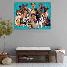 500 Piece Puzzles for Adults Pet Dogs 20.5 x 15 Inch 500 Piece Jigsaw Puzzles for Kids Adults Puzzles 500 Pieces for Adults Holiday Educational Challenge Toy