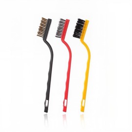 4 Stück Mini Drahtbürste, Drahtbürsten, Messingbürste Klein 3D Drucker Reinigung Set, Messingbürste Klein, Hand-Drahtbürsten, zum Entfernen hartnäckiger Rückstände und Rost