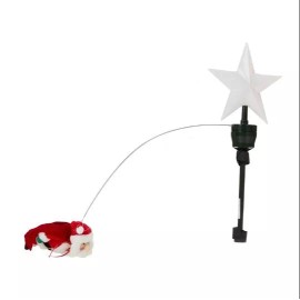Mr. Christmas Flying Superhero Santa Animated Tree Topper with 8" Star