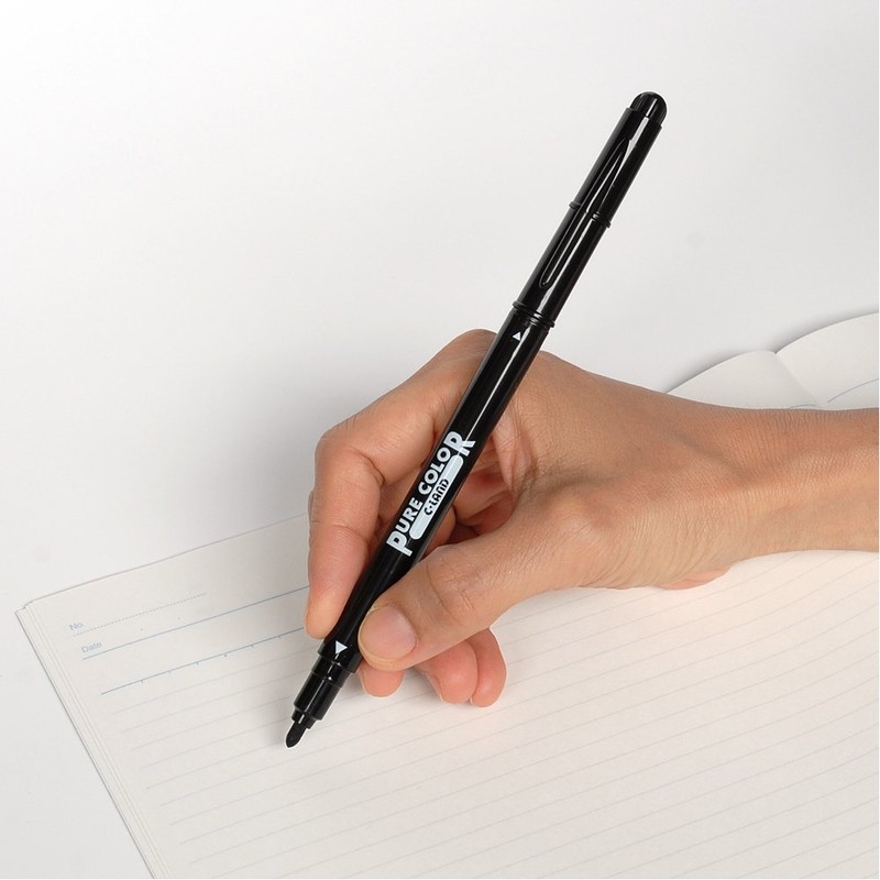 Mitsubishi Pencil PW100TPC12C Water-Based Pen, Pure Color, 12 Colors