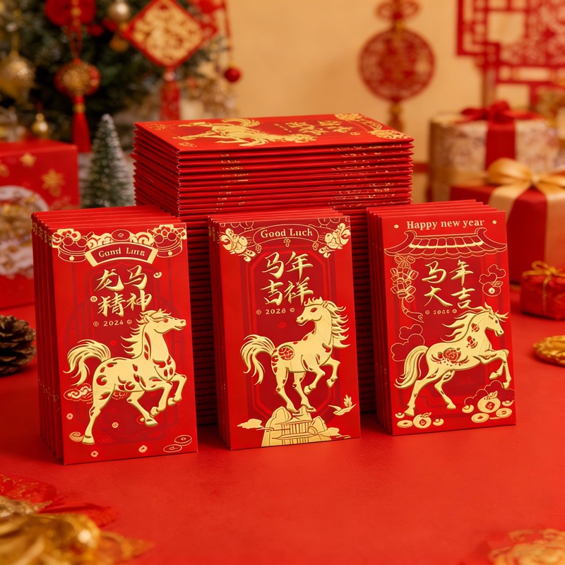 Chinese New Year Red Envelopes 2026, 18Pcs Year of the