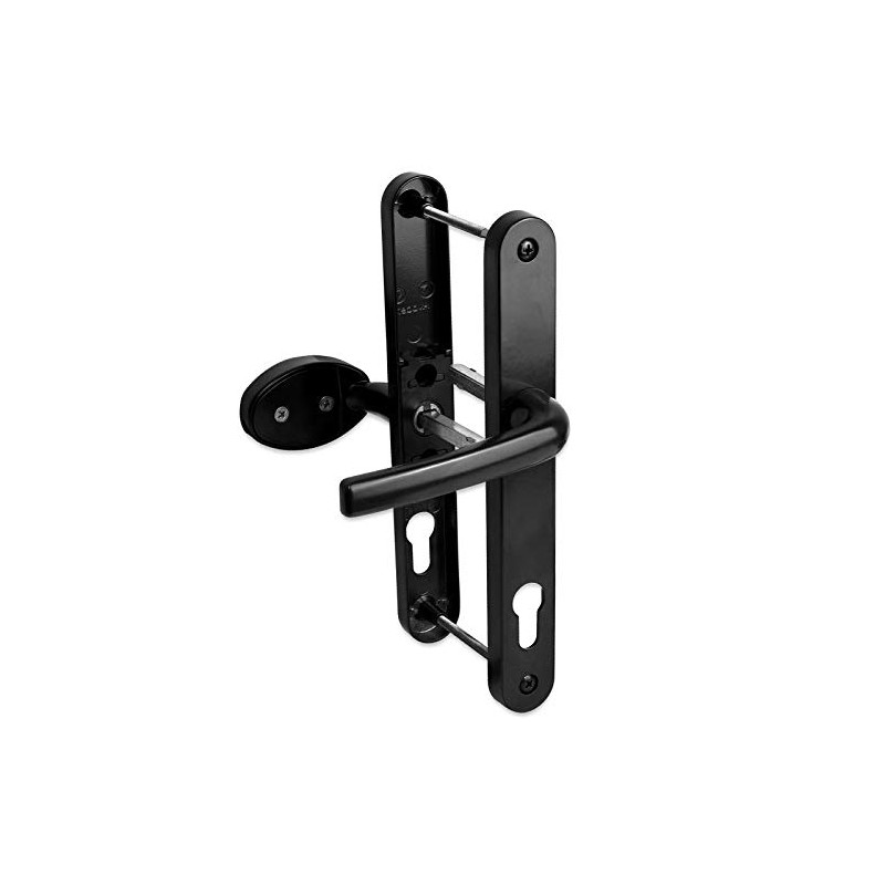 uPVC Door Handle 92mm 62mm Offset Lever Pad 215mm Fixings