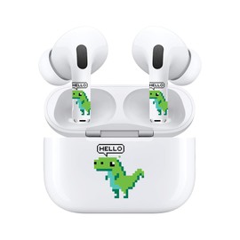 AirSkins T-Rex Decal Stickers for AirPods Pro & AirPods Pro 2 - Cool Headphone Decoration Accessories, Dinosaur Sticker for Headphone Case, T-Rex Sticker