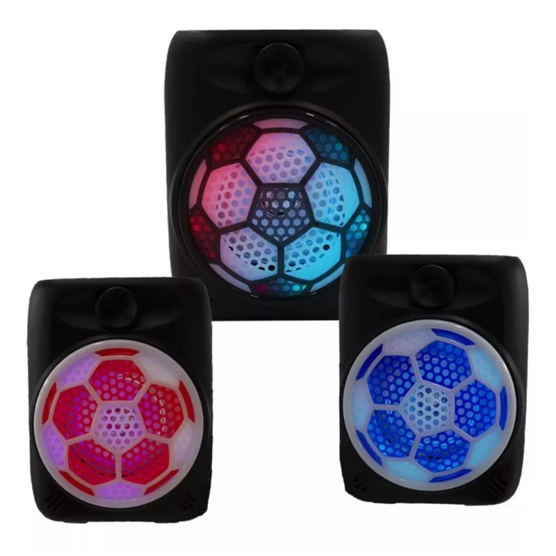 Maíz Bocina Bluetooth Radio Fm Portatil Recargable Usb Luz Led