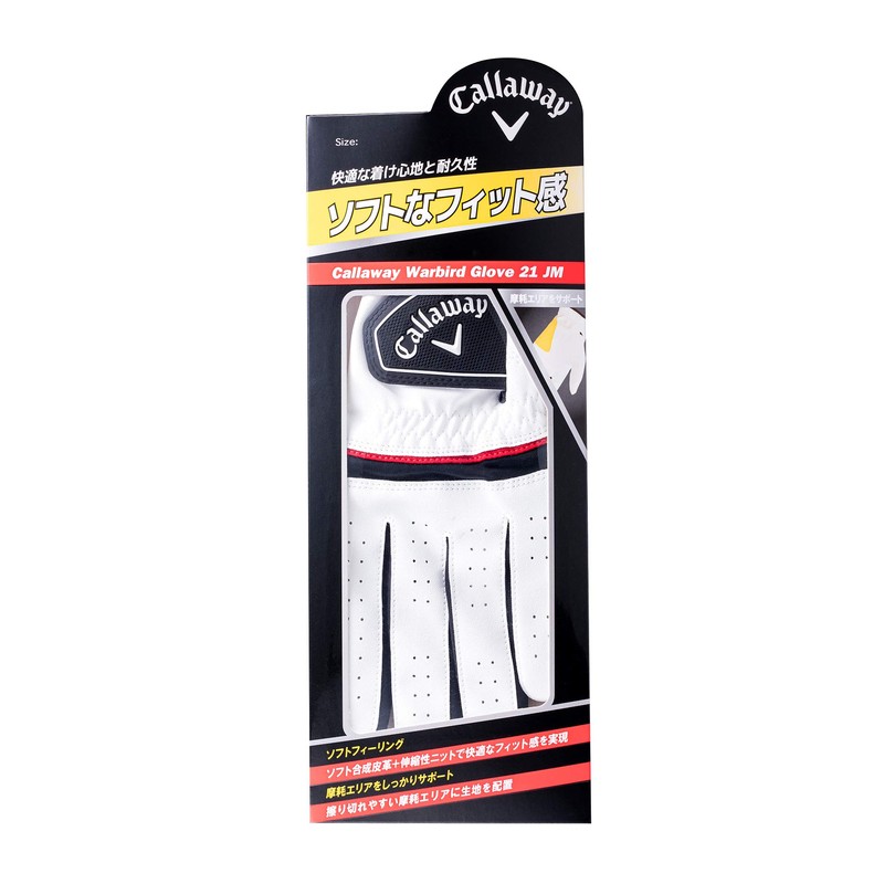 Callaway 5321099 Golf Gloves WARBIRD Men's Left Hand Worn (Right-Handed)