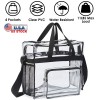 NPOLAR Clear Lunch Bag - Durable PVC Plastic See Through