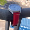 diloy Sporty Watch Strap Made of Smooth Cowhide Leather with