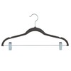 Laura Ashley 12 Pack Velvet Hangers with Clips | Durable