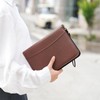Wason Portfolio A5 Binder Journal with Zipper - Leather pu