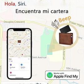 Tarjeta de Seguimiento Ultrafina Impermeable IP68, Buscador de billetera recargable,Funciona con Find My de Apple (solo iOS), Rastreador de Tarjetas para etiquetas de equipaje, pasaportes, teléfonos