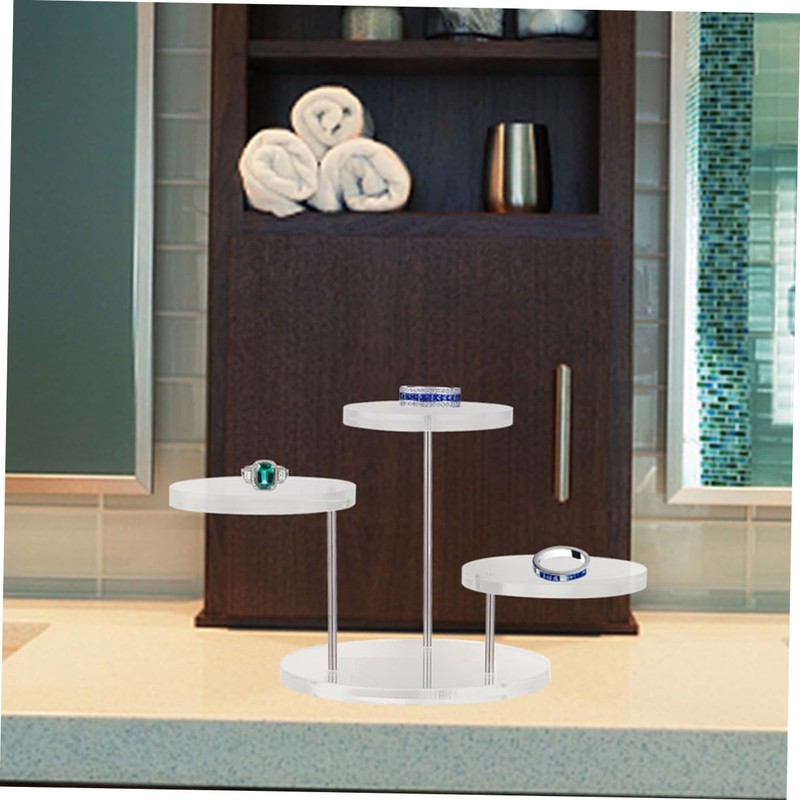 GLEAVI 2 Sets Ring Display Stand Protective Cover Rain Cover