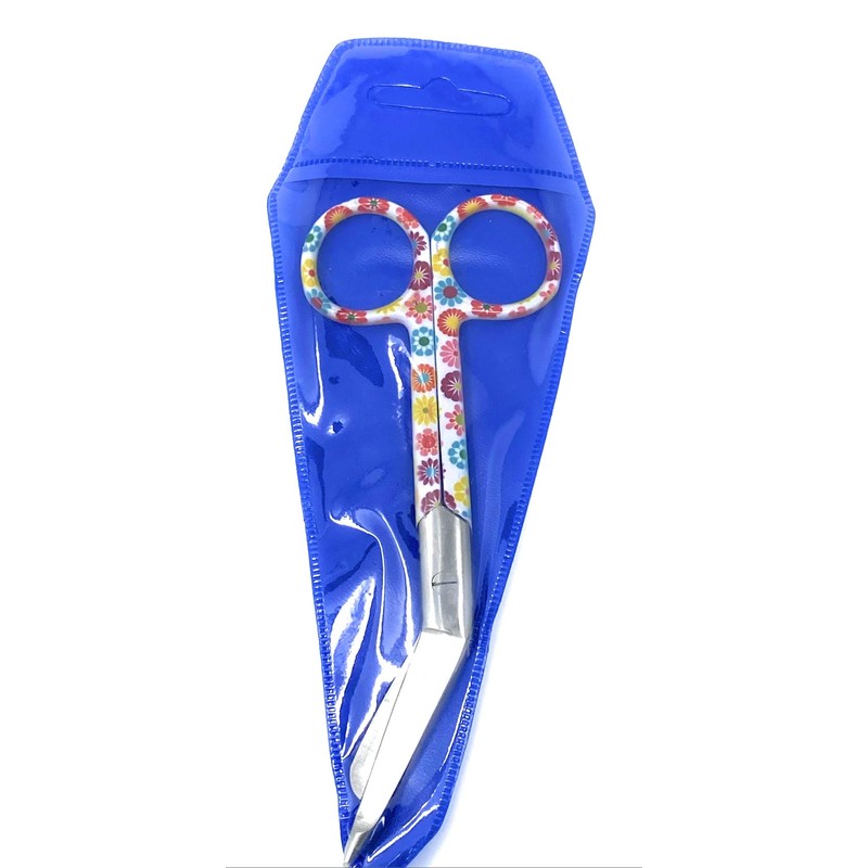 Colourful Flower Pattern Nurse Nursing Vet Veterinary Bandage Scissors Coopers