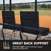Sheenive Stadium Seats for Bleachers with Back Support, Bleacher Seats